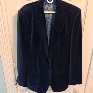 Deep Blue Velvet Rock n Roll Vision Dragonfly Blazer.
